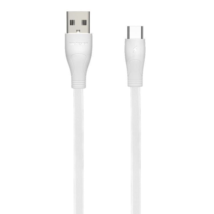 WK WDC-097 1m 2.4A Output Speed ​​Pro Series USB to USB-C / Type-C Data Sync Charging Cable (White)