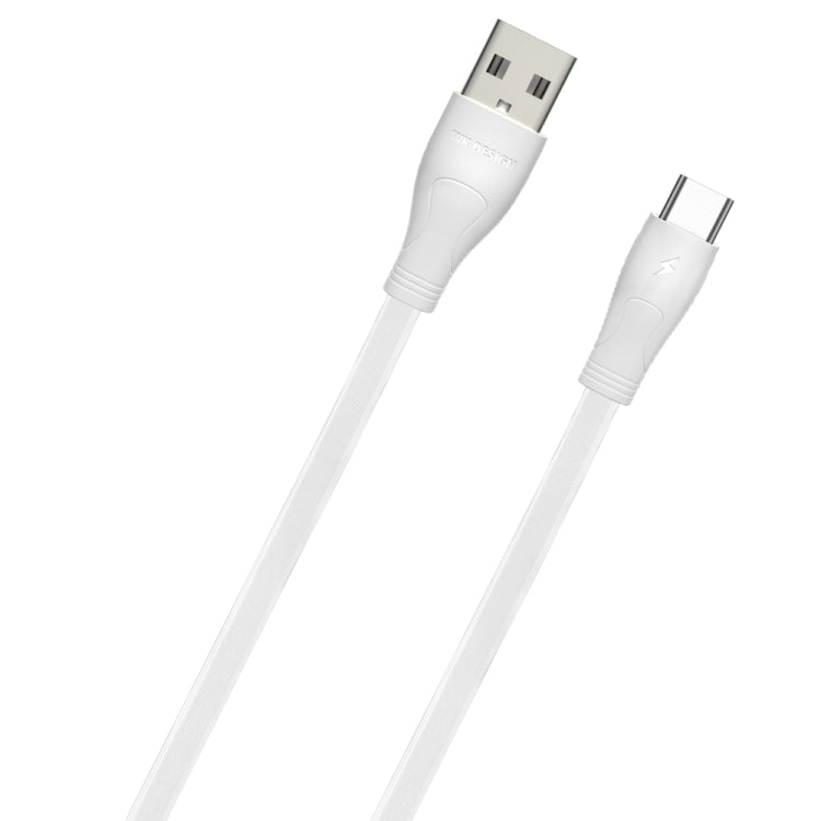 WK WDC-097 1m 2.4A Output Speed ​​Pro Series USB to USB-C / Type-C Data Sync Charging Cable (White)