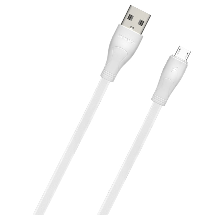 WK WDC-097 1m 2.4A Output Speed ​​Pro Series USB to Micro USB Data Sync Charging Cable (White)