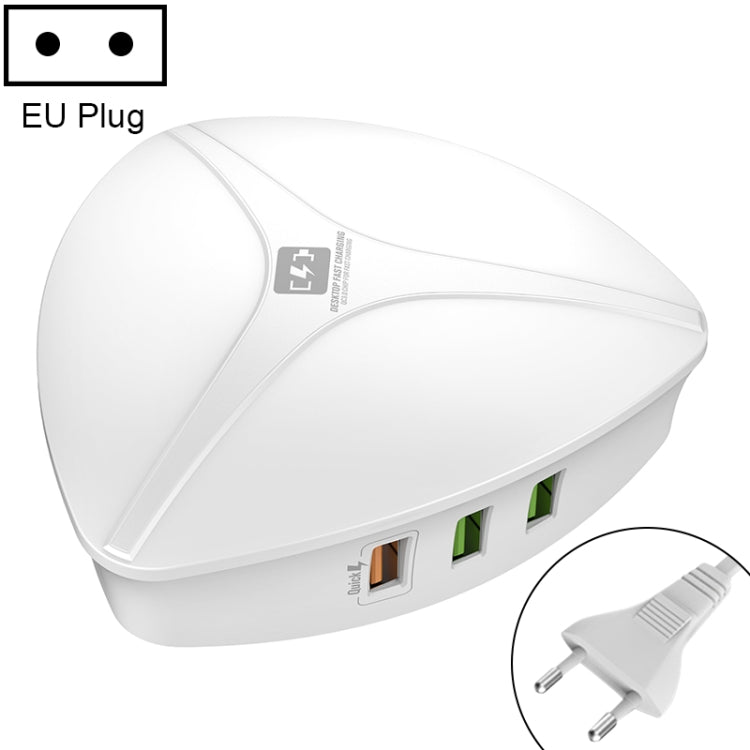 LDNIO A6801 6 USB Ports QC3.0 Smart Travel Charger EU Plug