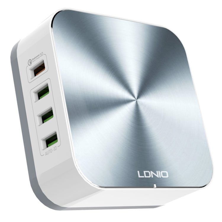 LDNIO A8101 8 USB Ports QC3.0 Smart Travel Charger EU Plug (Grey)