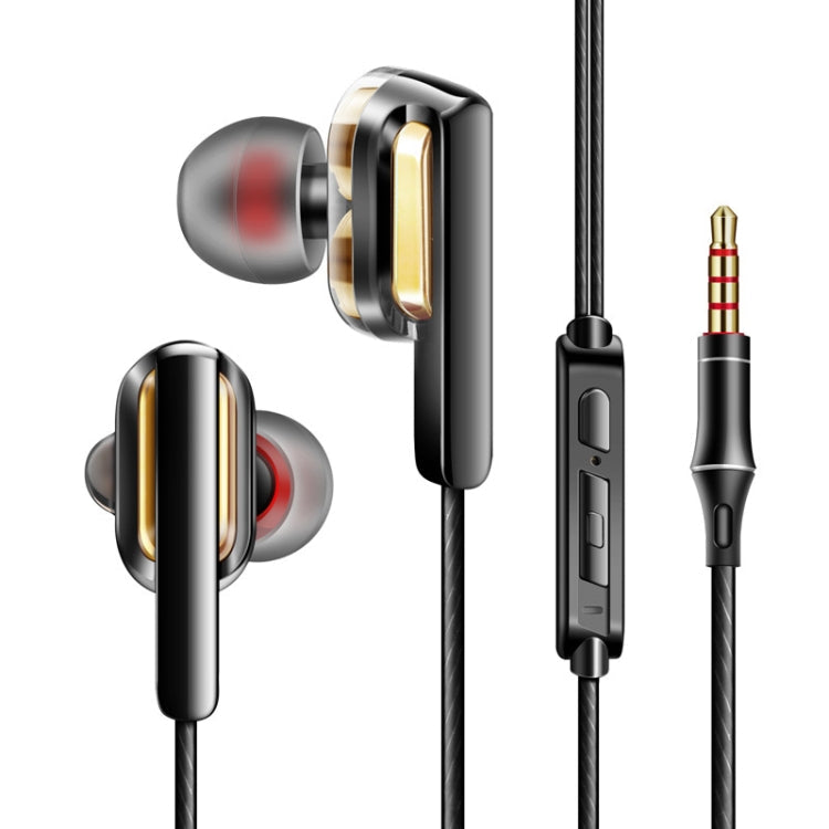 QKZ CK3 HIFI Four-unit In-Ear Music Headphones (Black)