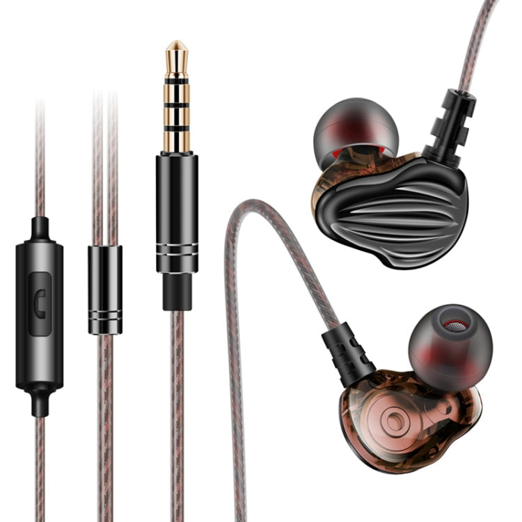 QKZ CK4 HIFI Four-unit In-Ear Music Headphones (Black)