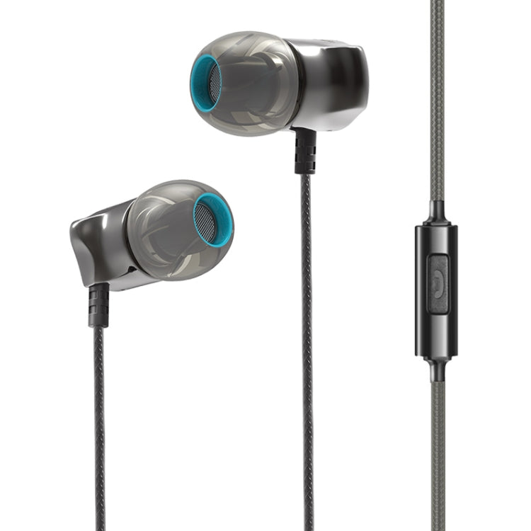 QKZ DM7 High Quality All-Metal In-Ear Sports Headphones for Music Microphone Version