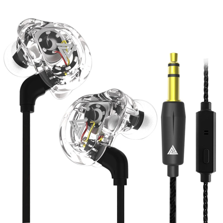 QKZ VK1 plug-in design four-unit music headset support switching microphone version lines