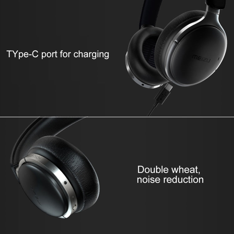 MEIZU HD60 Bluetooth 5.0 Touch Bluetooth Headset Support Call and Voice Assistant (Noir)