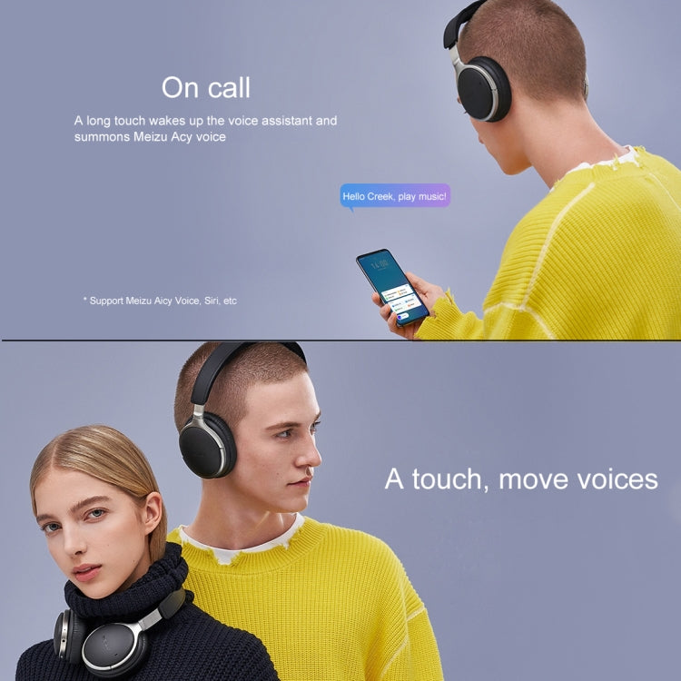 MEIZU HD60 Bluetooth 5.0 Auriculares Bluetooth táctiles asistente de llamadas y voz de soporte (naranja)