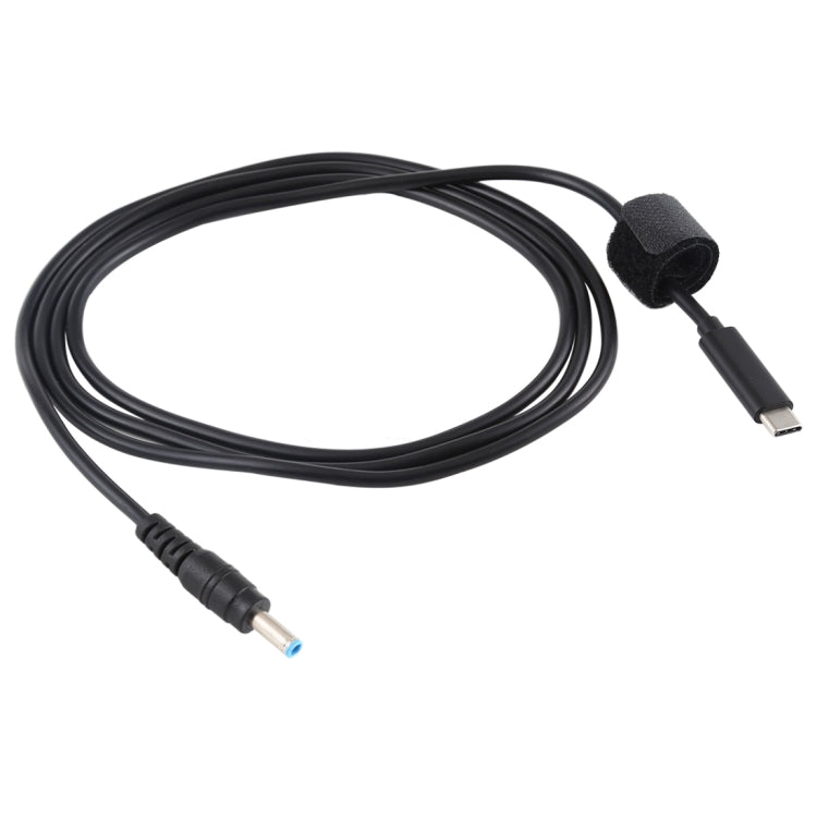 USB-C Type-C a 4.5X3.0 mm Cable de Carga de Alimentación Para Portátil Longitud del Cable: aProximadamente 1.5 m (Negro)