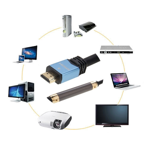 50m 1.4 Version 1080P 3D Câble &amp; Connecteur &amp; Adaptateur HDMI avec Amplificateur de Signal