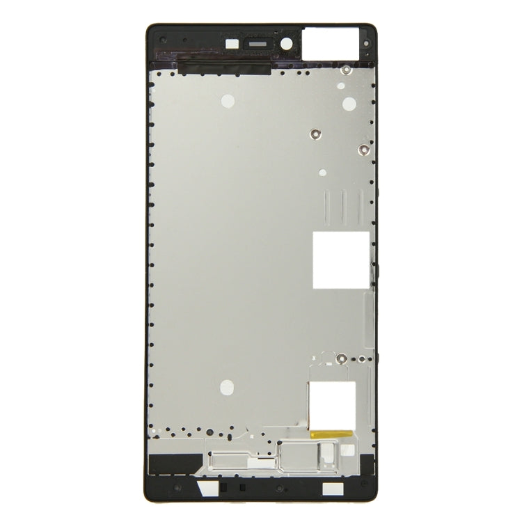 Plaque de lunette du cadre LCD du boîtier avant du Huawei P8 (noir)