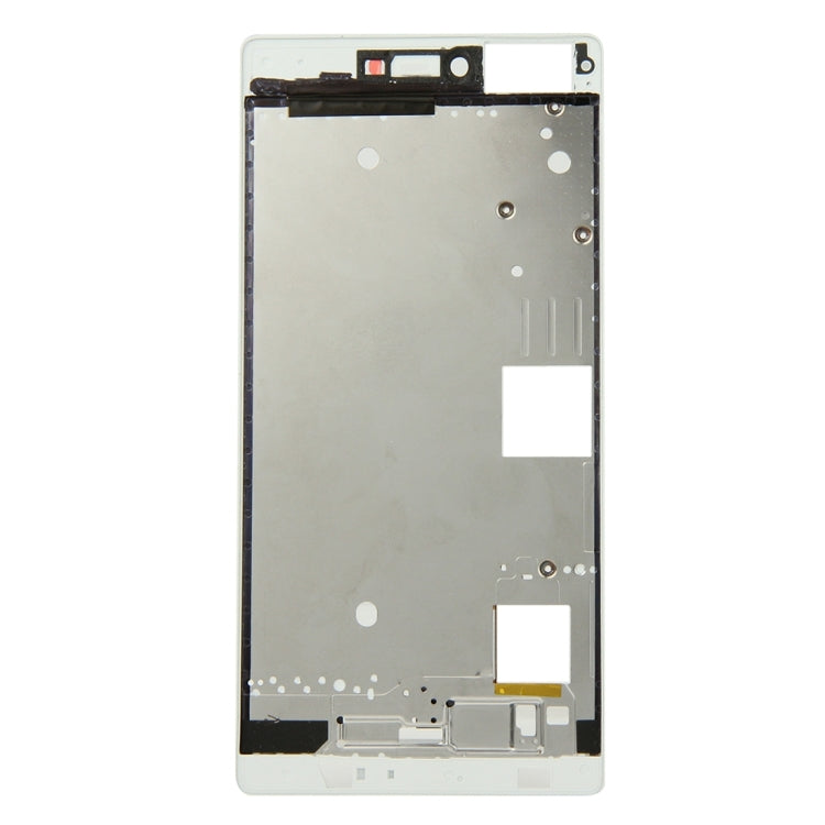 Plaque de lunette du cadre LCD du boîtier avant du Huawei P8 (blanc)