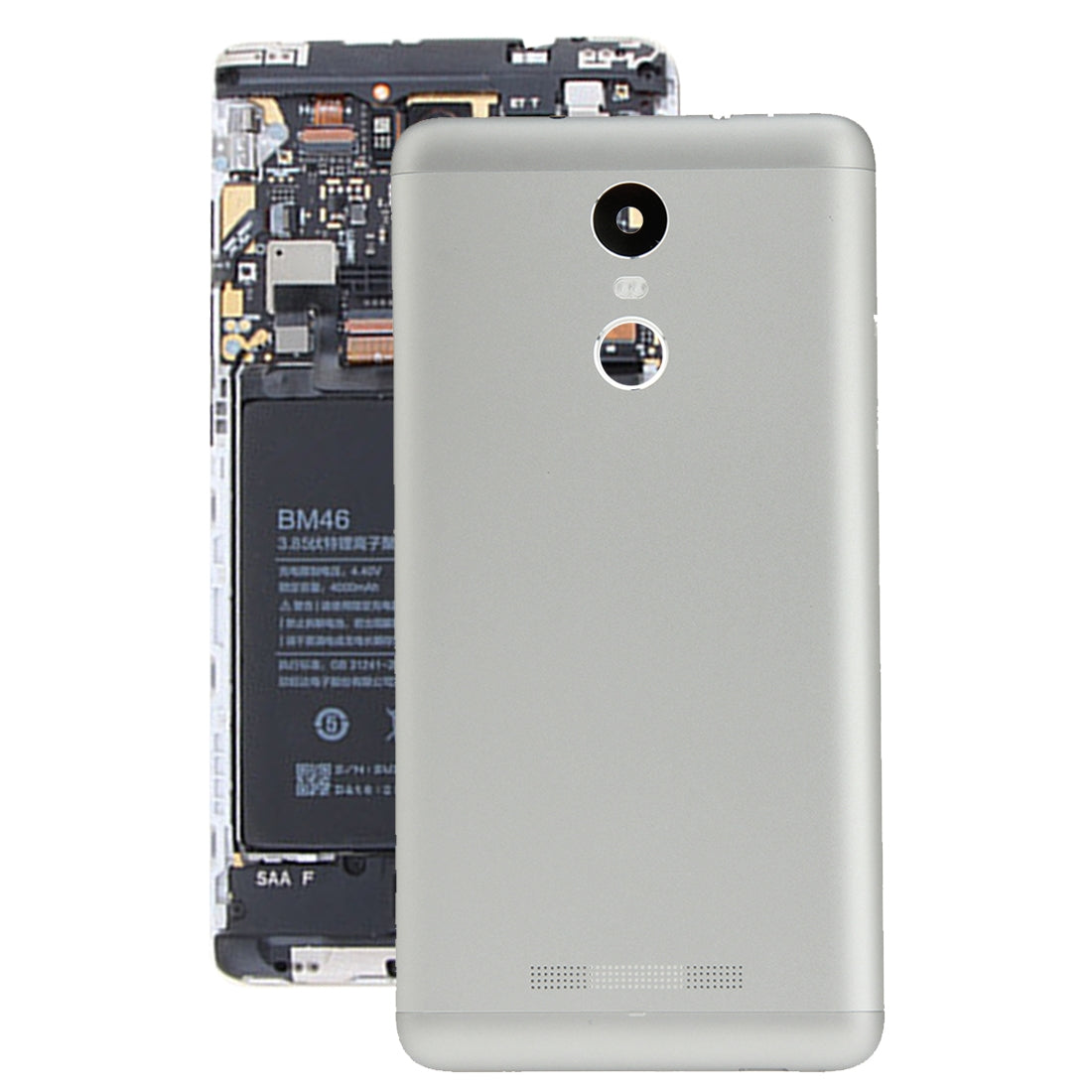 Cache Batterie Cache Arrière Xiaomi Redmi Note 3 Argent
