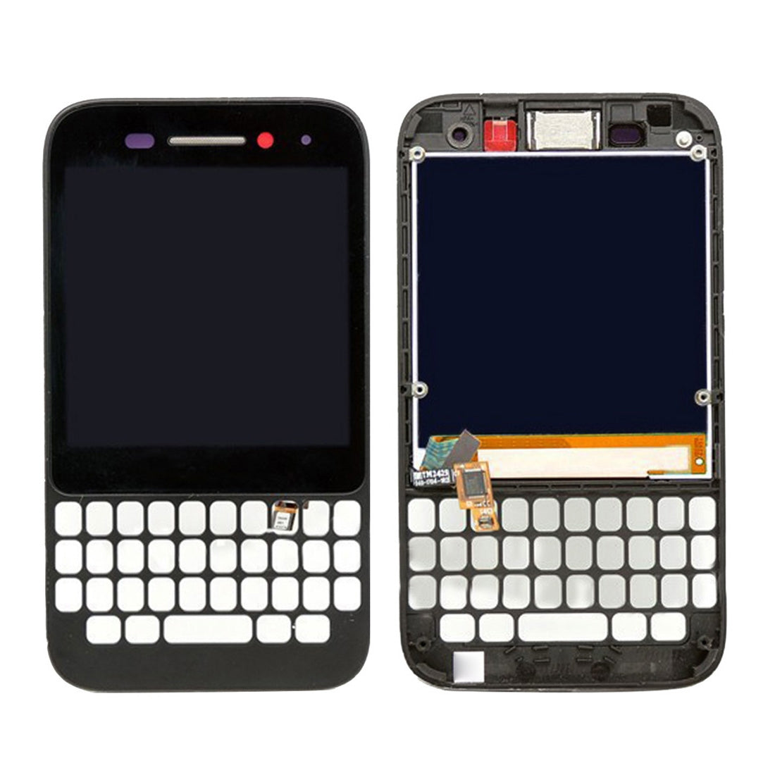 Ecran Complet LCD + Tactile + Châssis BlackBerry Q5 Noir