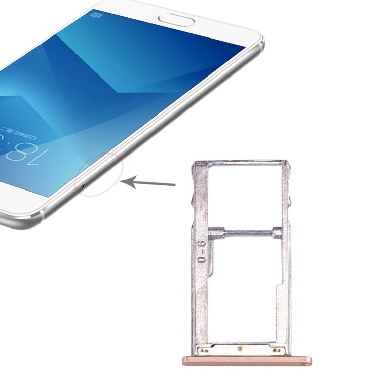 SIM Card Tray For Meizu M5 Note (Rose Gold)