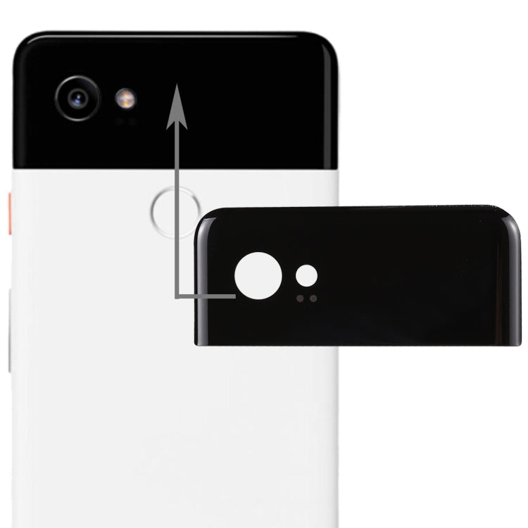 Couvercle de batterie Google Pixel 2 XL Couvercle supérieur de l'objectif en verre