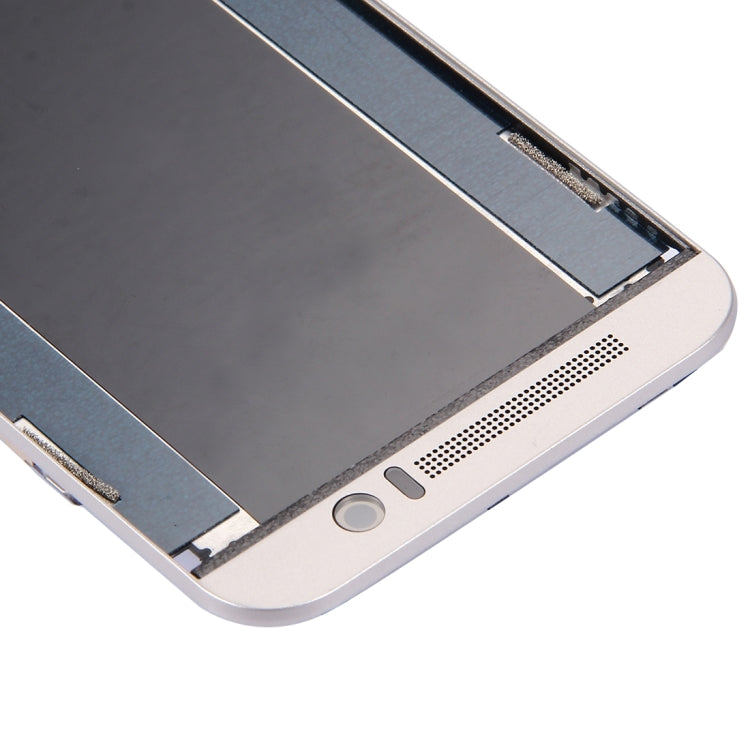 Placa de Bisel de Marco LCD de Carcasa Frontal Para HTC One M9 (Oro sobre Plata)