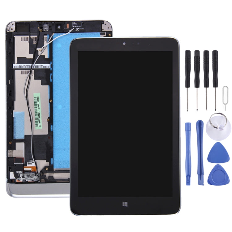 LCD Screen and Digitizer Full Assembly with Frame for Lenovo Miix 2 8 inch (Black)