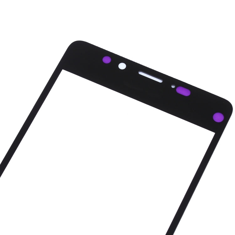 Lente de Cristal Exterior de Pantalla Frontal Para Microsoft Lumia 950 (Negro)
