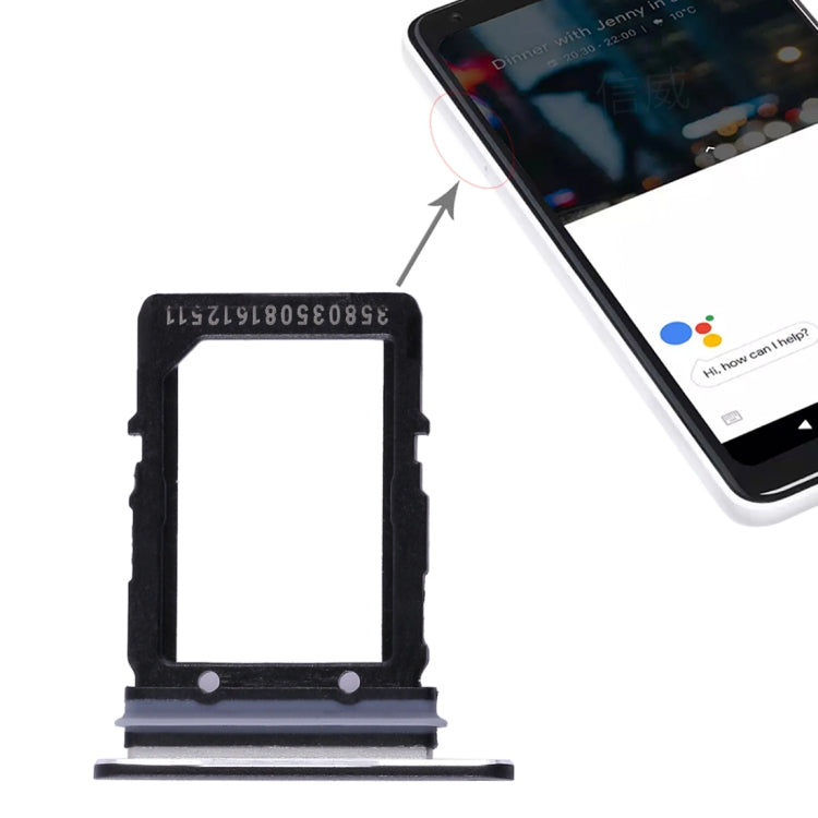 SIM Card Tray for Google Pixel 2 XL (Black)