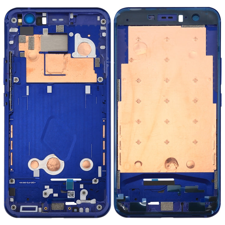 HTC U11 Front Housing LCD Frame Bezel Plate (Dark Blue)