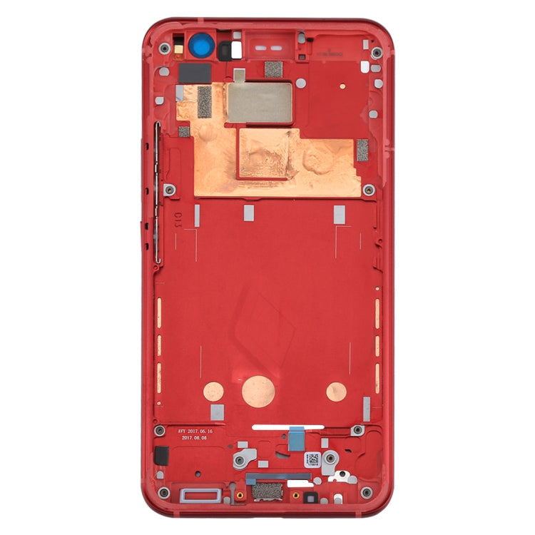 Plaque de lunette du cadre LCD du boîtier avant pour HTC U11 (rouge)