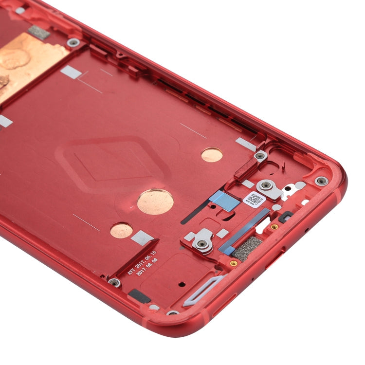 Plaque de lunette du cadre LCD du boîtier avant pour HTC U11 (rouge)