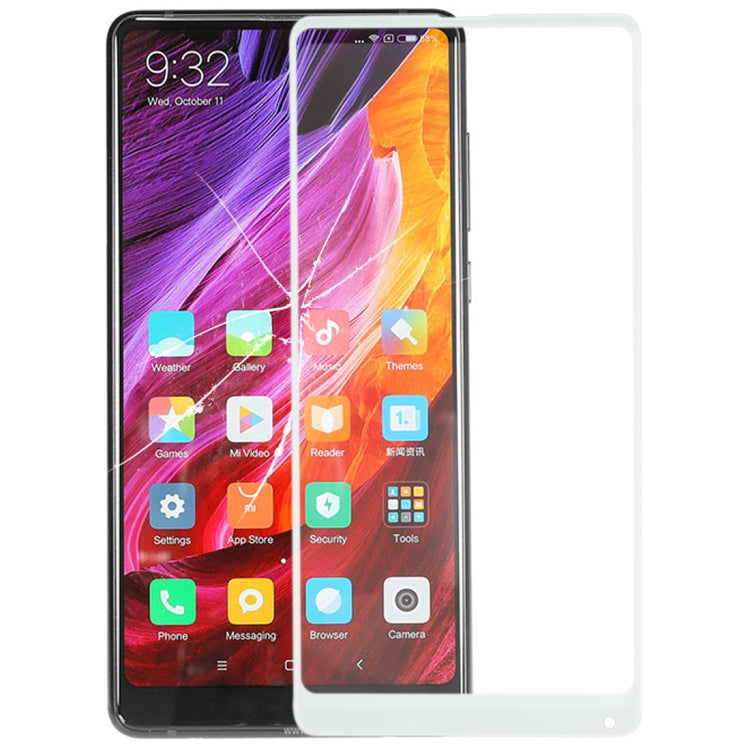 Front Screen Outer Glass Lens for Xiaomi MI Mix2 (White)