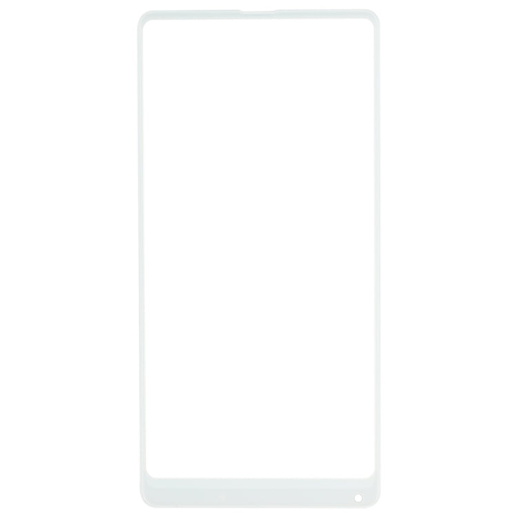 Lentille en verre extérieure de l'écran avant pour Xiaomi MI Mix2 (Blanc)