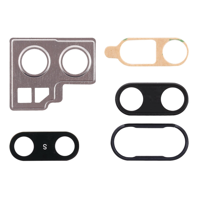 10 Pieces Rear Camera Bezel with Lens Cover and Adhesive for Huawei P20
