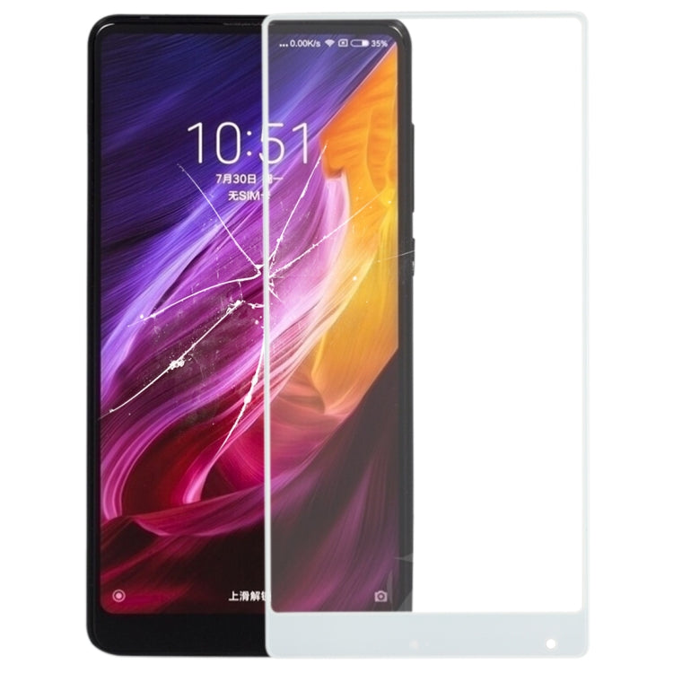 Front Screen Outer Glass Lens for Xiaomi MI Mix (White)