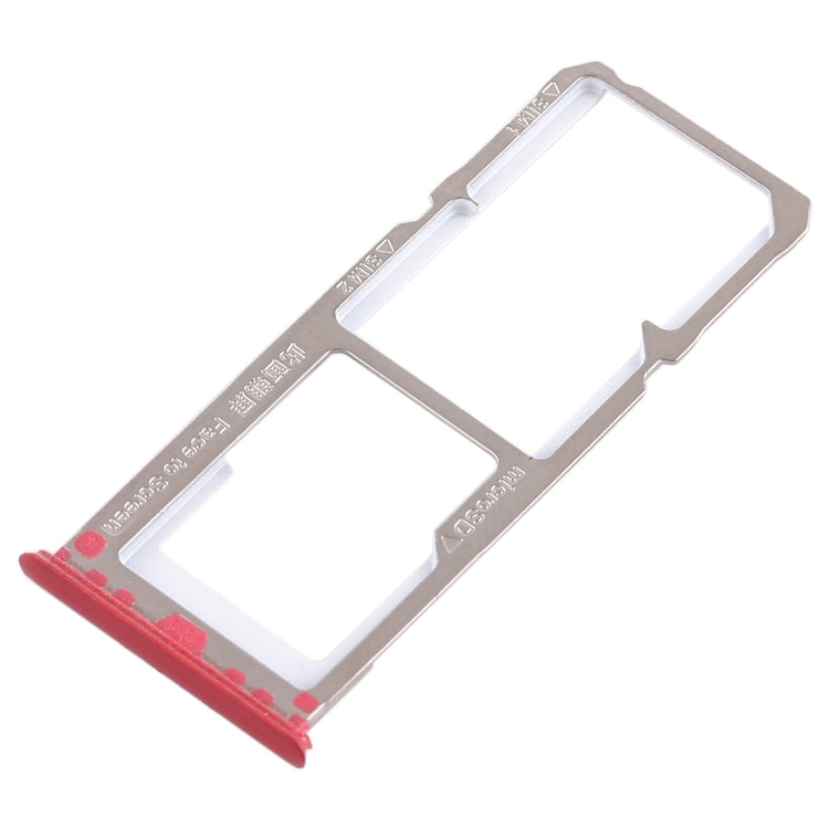 2 x Bandeja de Tarjeta SIM + Bandeja de Tarjeta Micro SD Para Oppo A3 (Rojo)