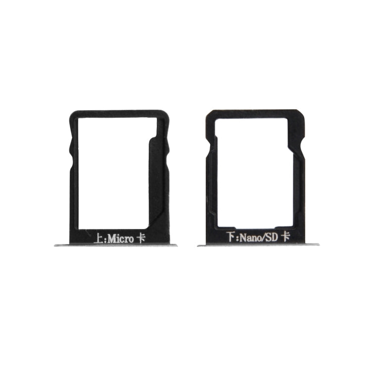 SIM Card Tray and Micro SD Card Tray for Huawei Mate 7 (Silver)
