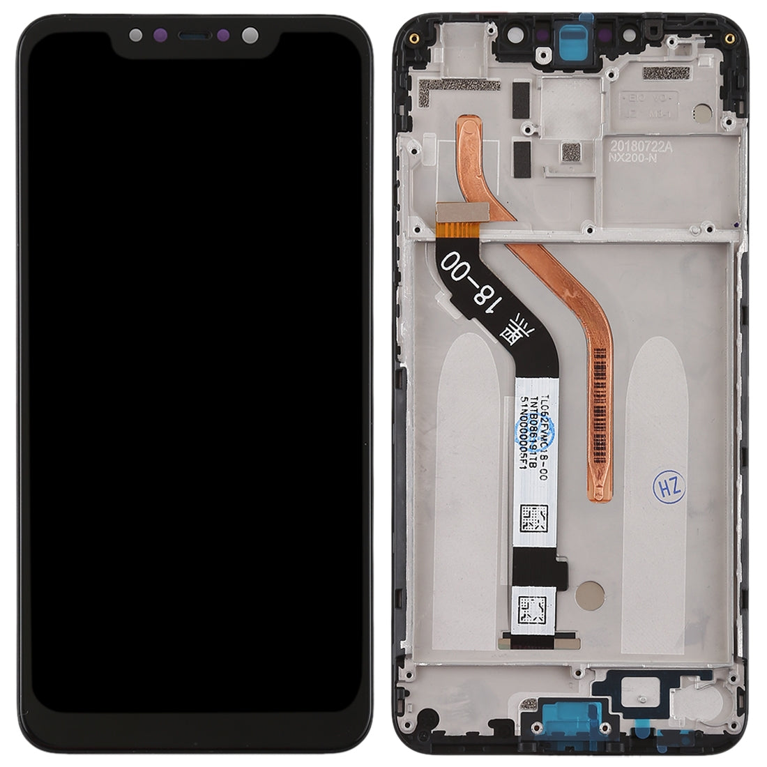Ecran Complet LCD + Tactile + Châssis Xiaomi Pocophone F1 Noir
