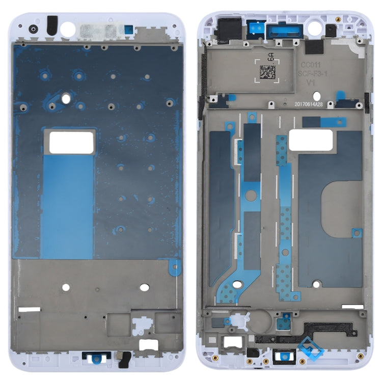 Oppo A77 / F3 Carcasa Frontal Placa de Bisel de Marco LCD (Blanco)