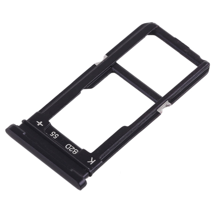 SIM Card Tray + SIM Card Tray / Micro SD Card Tray for Oppo R15 (Black)