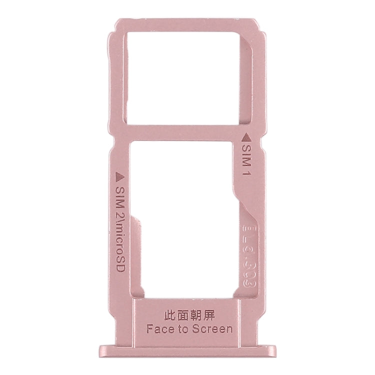 Bandeja de Tarjeta SIM + Bandeja de Tarjeta SIM / Bandeja de Tarjeta Micro SD Para Oppo R11 Plus (Oro Rosa)