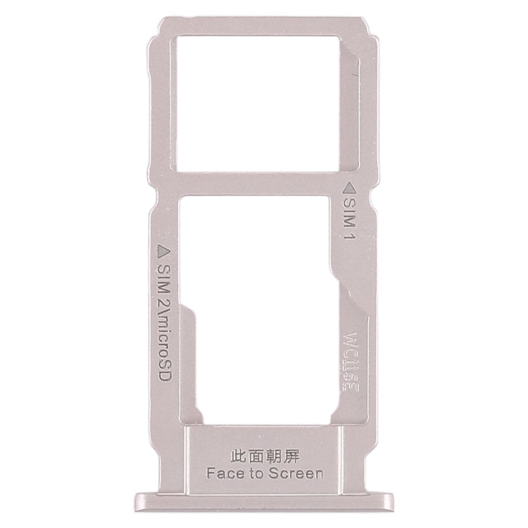 SIM Card Tray + SIM Card Tray / Micro SD Card Tray for Oppo R11 Plus (Silver)