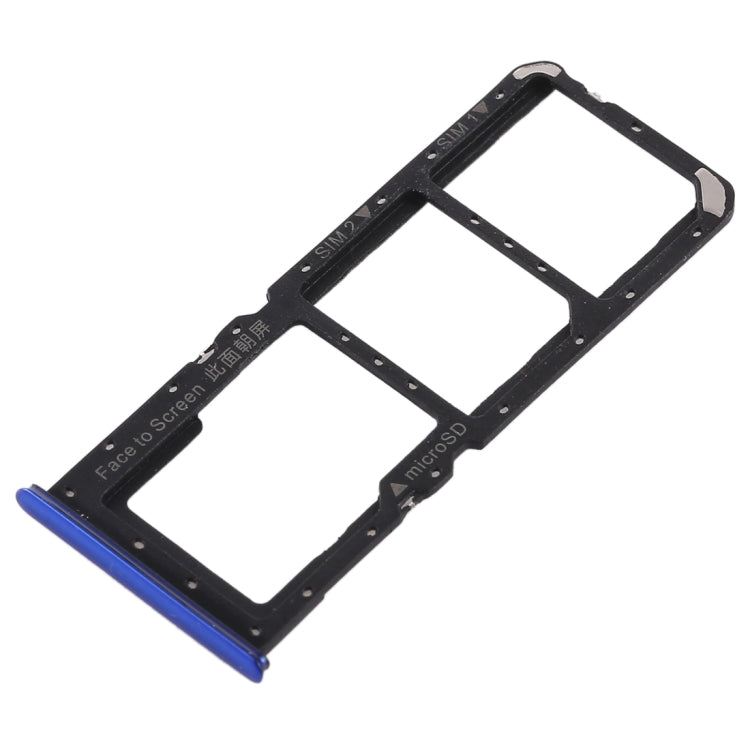 2 x Bandeja de Tarjeta SIM + Bandeja de Tarjeta Micro SD Para Oppo K1 (Azul)