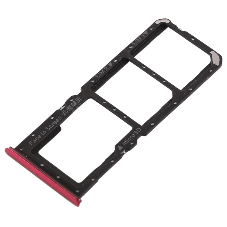 2 x SIM Card Tray + Micro SD Card Tray For Oppo K1 (Red)