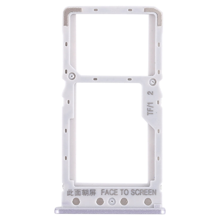 SIM Card Tray + SIM Card Tray / Micro SD Card Tray for Xiaomi Redmi 6 / Redmi 6A (Silver)