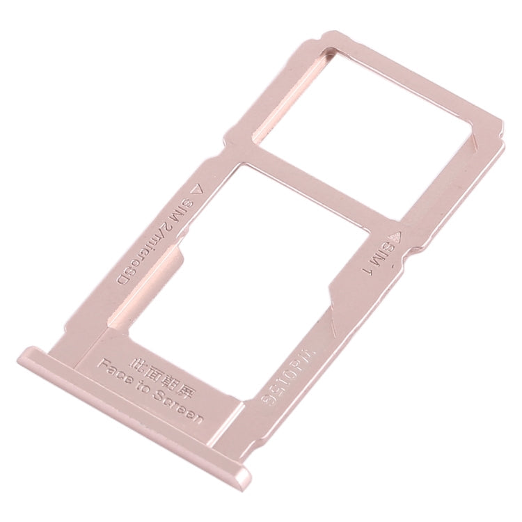 SIM Card Tray + SIM Card Tray / Micro SD Card Tray for Oppo R11s Plus (Rose Gold)