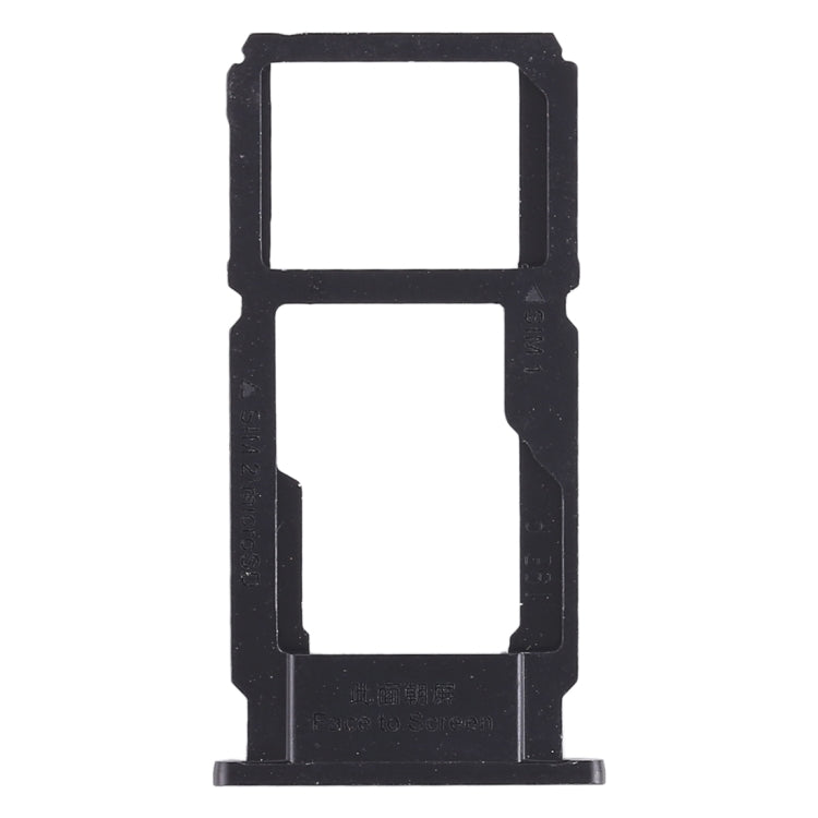 SIM Card Tray + SIM Card Tray / Micro SD Card Tray for Oppo R11s (Black)