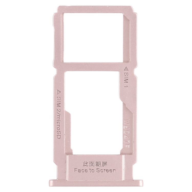 SIM Card Tray + SIM Card Tray / Micro SD Card Tray for Oppo R11s (Rose Gold)