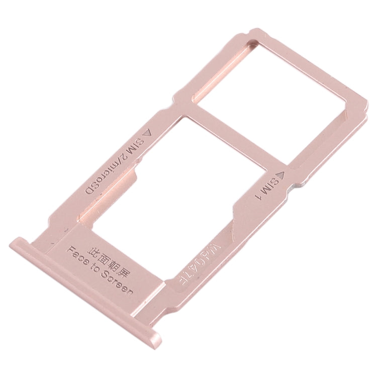 SIM Card Tray + SIM Card Tray / Micro SD Card Tray for Oppo R11s (Rose Gold)