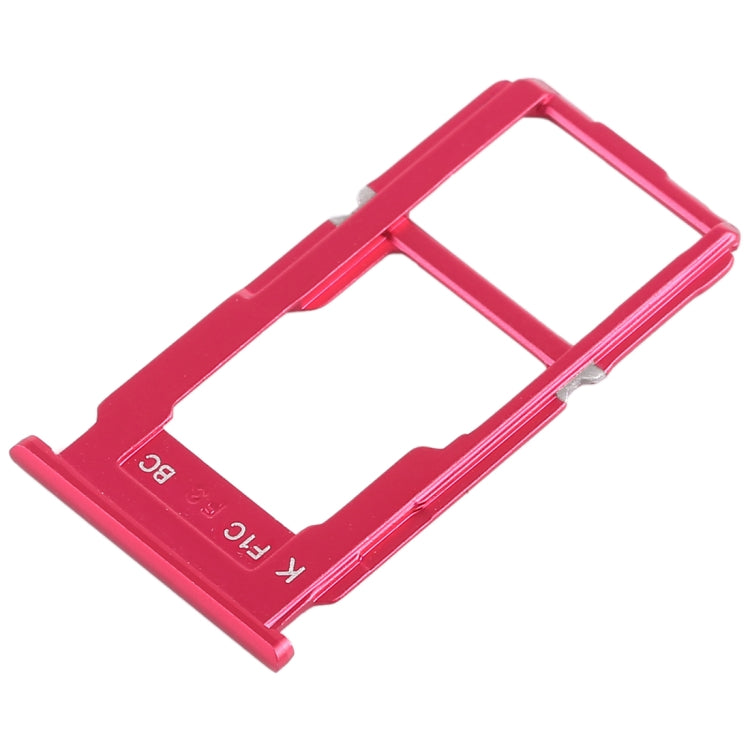 SIM Card Tray + SIM Card Tray / Micro SD Card Tray for Oppo R11s (Red)