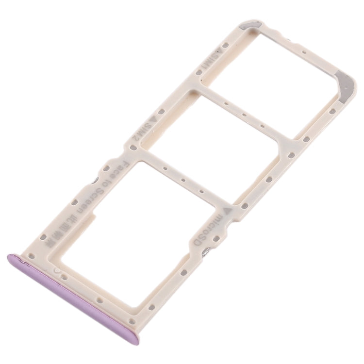 2 x SIM Card Tray + Micro SD Card Tray for Oppo A5 / A3s (Purple)