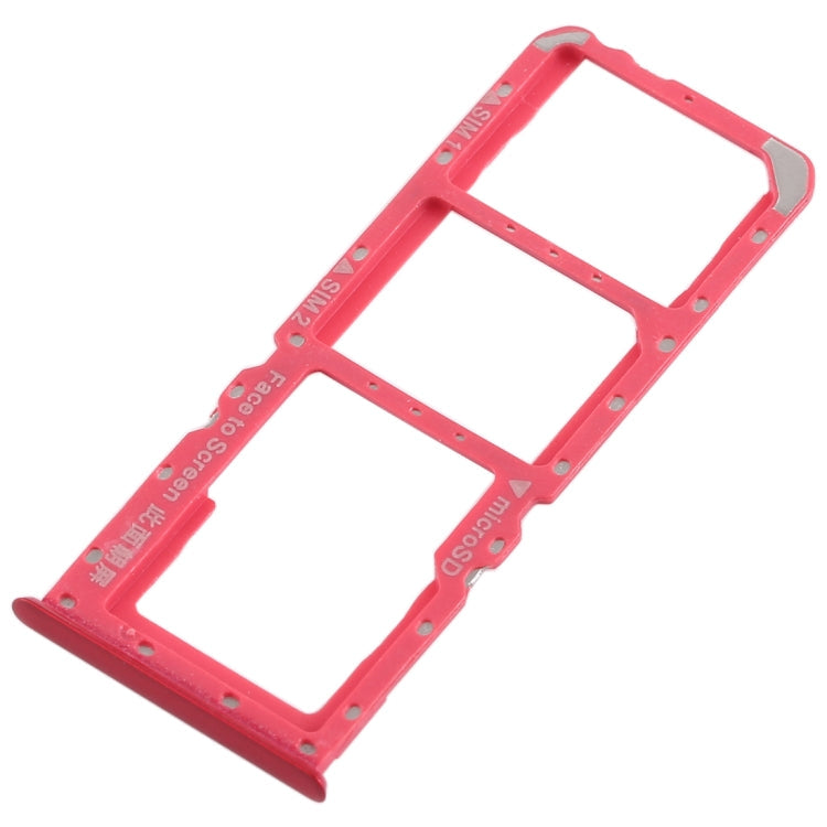 2 x SIM Card Tray + Micro SD Card Tray for Oppo A5 / A3s (Red)