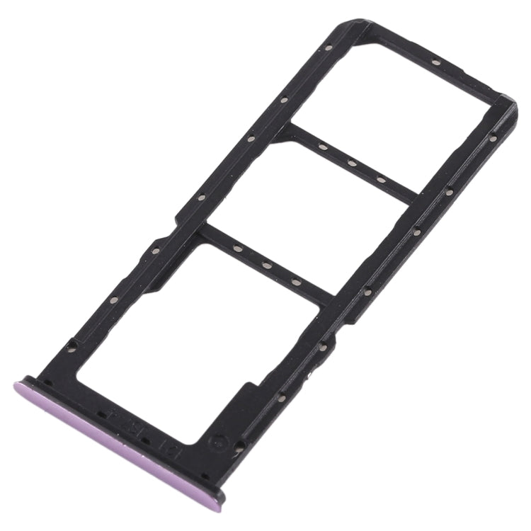 2 x plateau de carte SIM + carte Micro SD pour Oppo A7X / F9 / F9 Pro / Realme 2 Pro (violet)