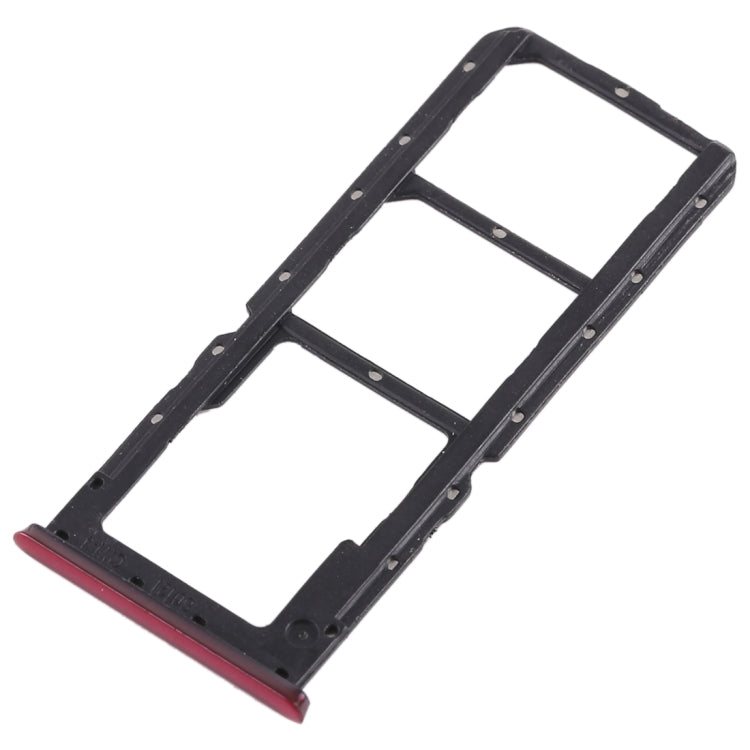 2 x Bandeja de Tarjeta SIM + Tarjeta Micro SD Para Oppo A7X / F9 / F9 Pro / Realme 2 Pro (Rojo)