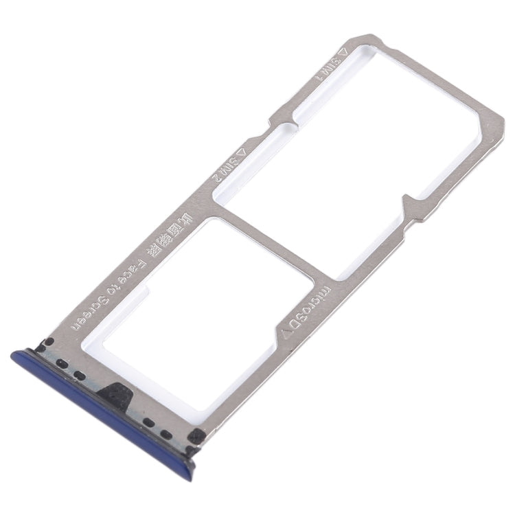 2 x Bandeja de Tarjeta SIM + Bandeja de Tarjeta Micro SD Para Oppo A79 (Azul)